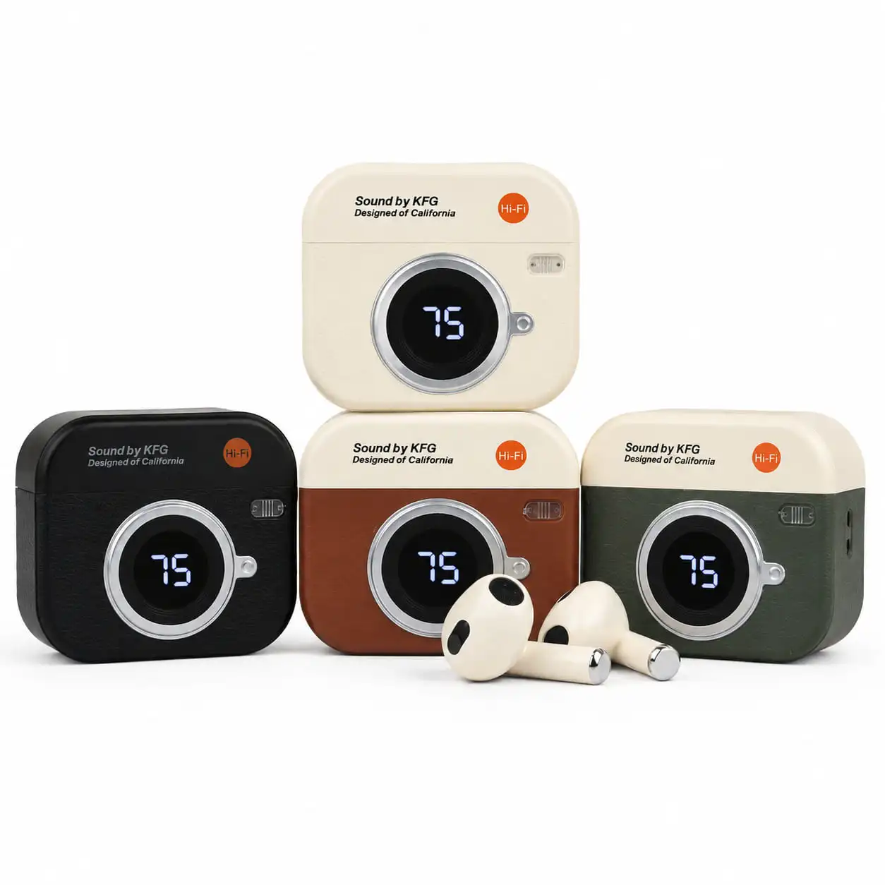 Q86 Retro Camera Design TWS Bluetooth Earbuds 2 Q86 earbud